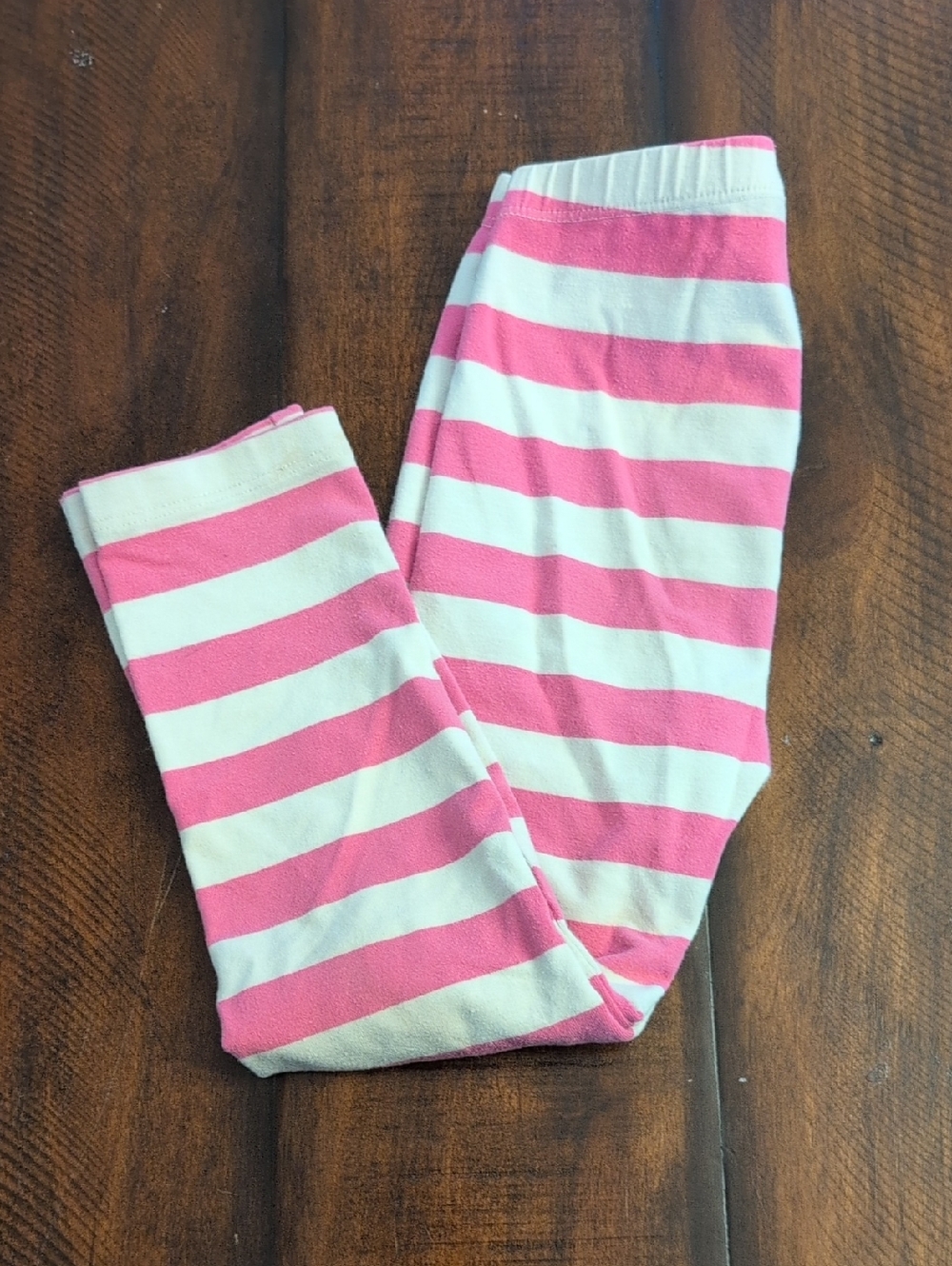 Hanna Andersson Sesame Street Pink and White Striped Leggings Toddler 3T